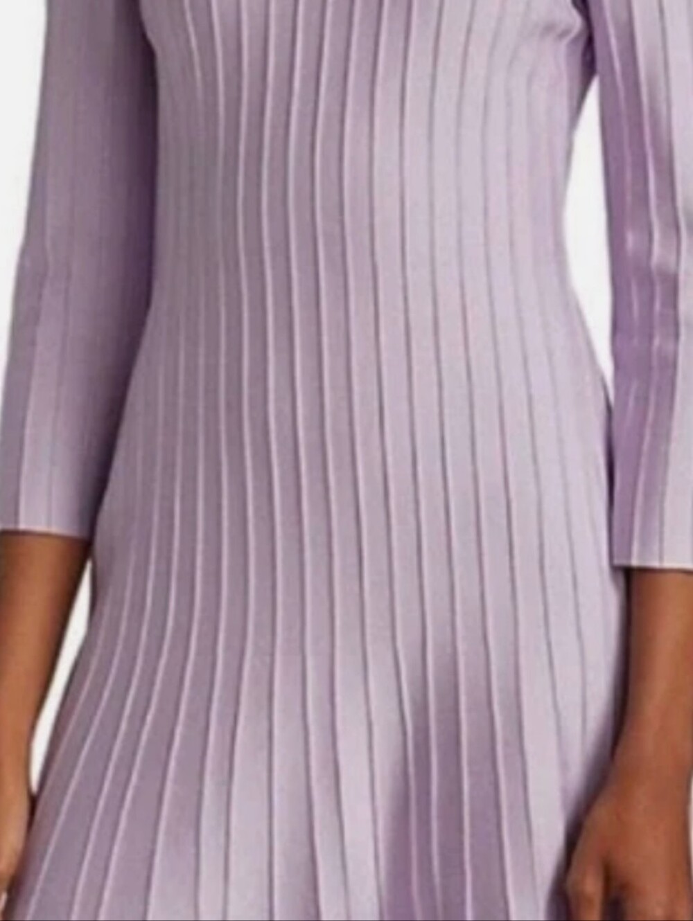 St. John Ottomam Lilic Knit Dress $2000 Sz 8 Euc